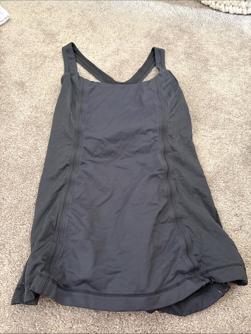 lululemon athletica Grey Tank Top with Built-In Support